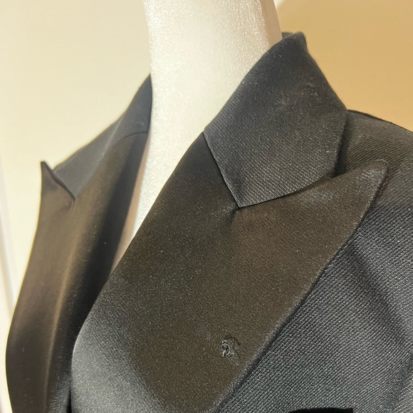 Emanuelle Satin Trim Double Breasted Coat - Picture 5 of 10